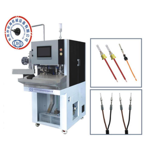 Máquina de crimpagem de terminal totalmente automática e inserção de plugue de vedação à prova d'água