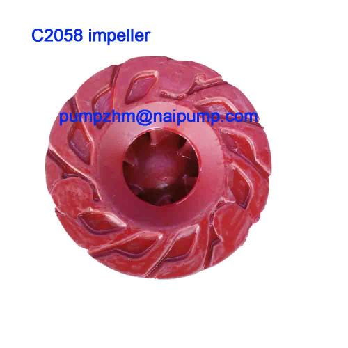 high chrome slurry pump impellers C2058 for froth pump