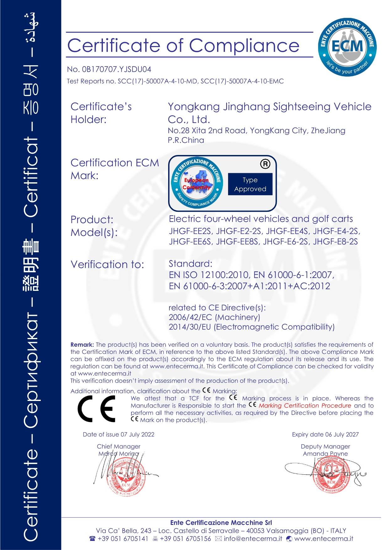 Certificate of Compliance