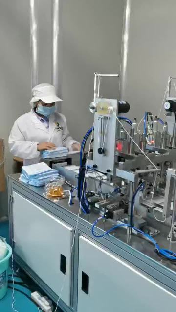 Semi-auto earloop welding mc1