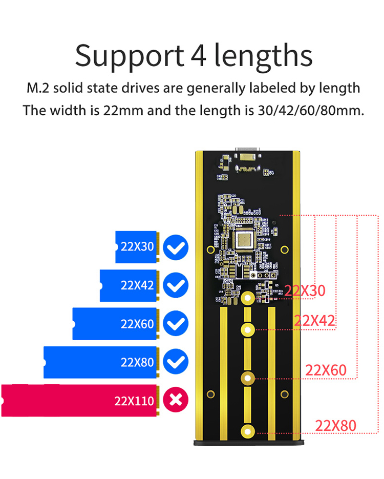 2TB MAX Capacity case External Aluminum case