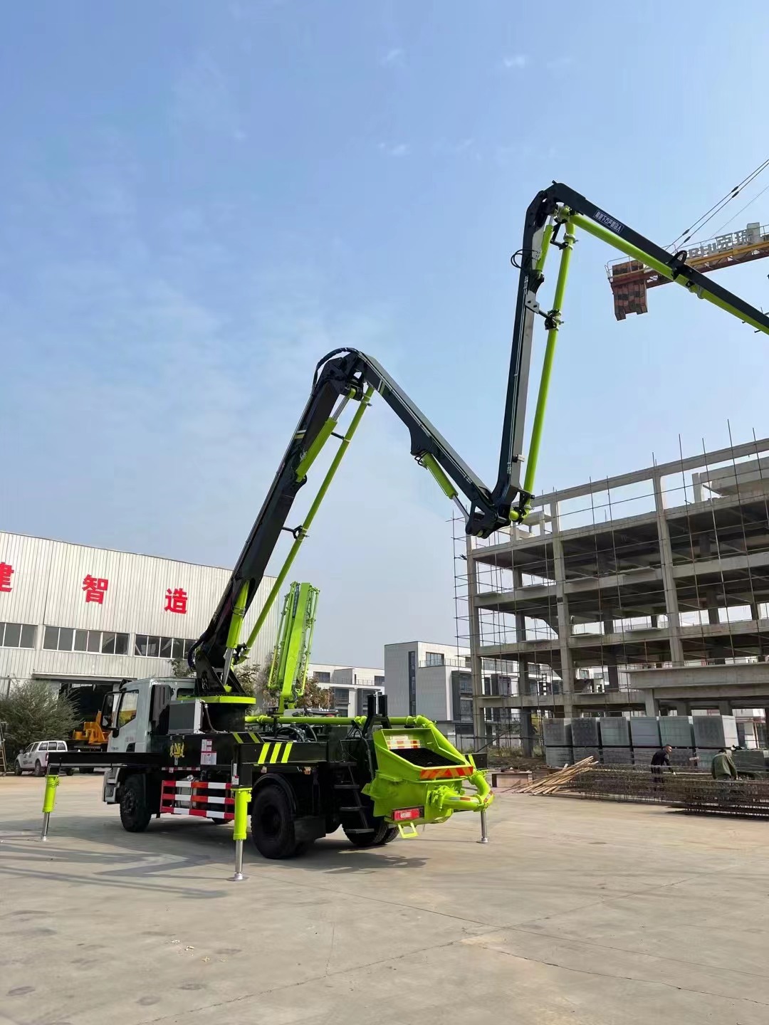 Pompe à boom en béton