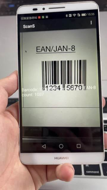 Real time barcode scanning video for Android