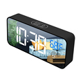 2021 Large Display Portable Mirror Clock with LED, Battery Operated - Modern Design1