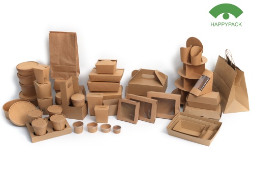 Happypack Kraft Ailesi: Gıda Hizmetleri için Kağıt Gıda Ambalajı