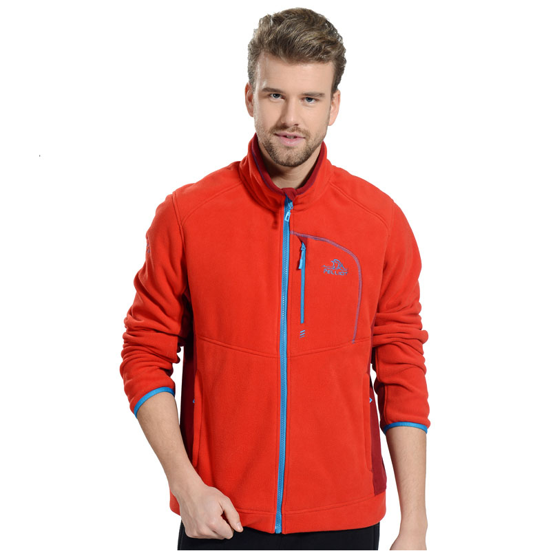 Outdoor spring and autumn man warm climbing hiking polar fleece jacket for men