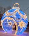 Customized LED Big Christmas Lighted Sphere Balls for Outdoor Mall Decor1