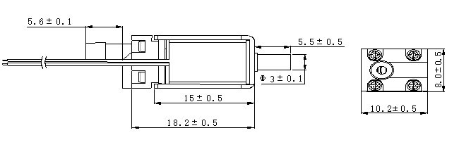 mini air valve drawing