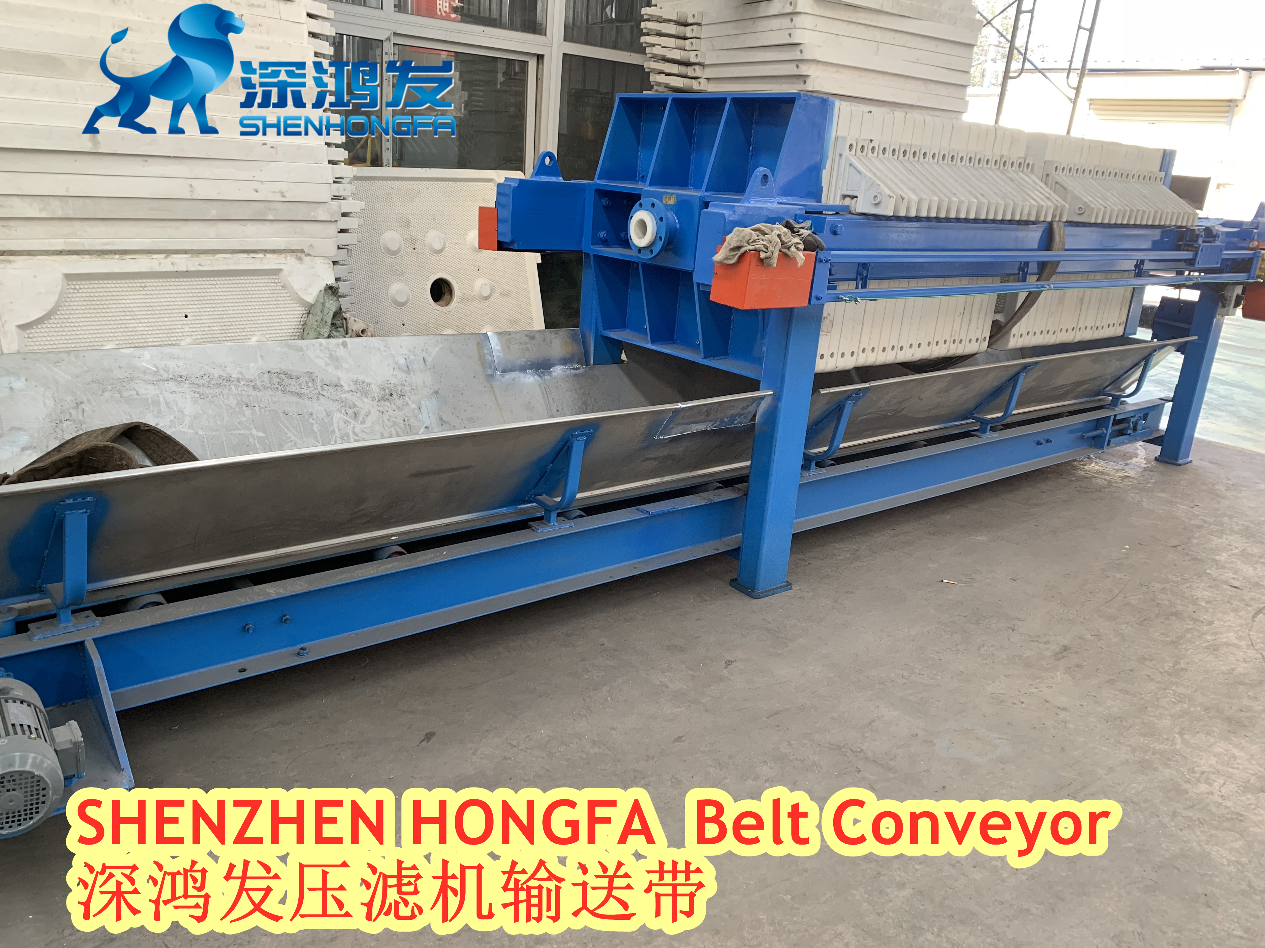 belt convyor for filter cake transport