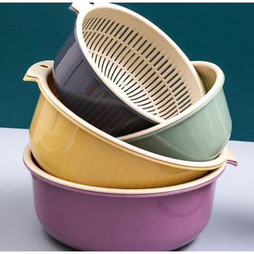 A must-have kitchen gadget: plastic vegetable washing and draining basket, making vegetable washing easy and fun