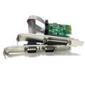 Factory Wholesale PCI-E Desktop Computer Expansion Cards with Dual Serial Ports featuring CH353 Chip1