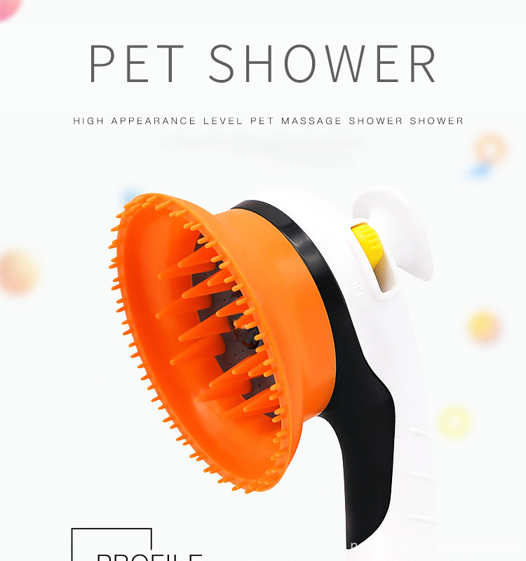 Pet shower head Bathing Tool wash kit pets Shower Sprayer brush Dog Shower Kit