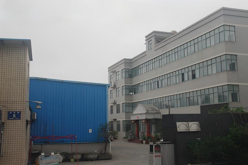 Factory area and office building.