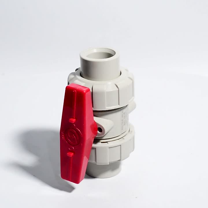 PPH الانصهار الحراري صمام كروي مزدوج الاتحاد