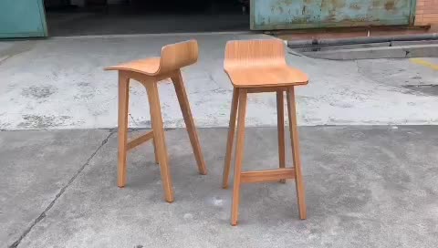 New Design Kitchen Bar Stool Wooden High Chair Set For Bar Table1