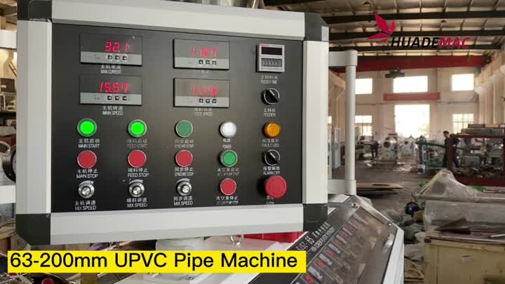 UPVC 63-200 pipe making machine 