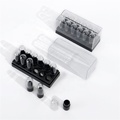 Refillable Mini Cosmetic Lipstick Containers - Pink and Black Lip Gloss Tubes1
