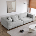 Perancang rumah furnitur modern set sofa set chesterfield Italia putih kain putih tiga kursi sofa ruang tamu sofa1