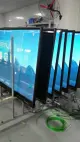 Kiosk pusat beli-belah papan tanda digital skrin paparan pengiklanan 4K