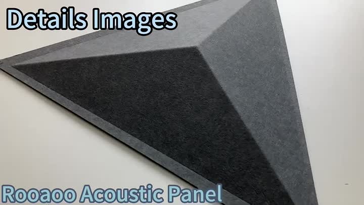 3d embossed polyester fiver acoustic panel