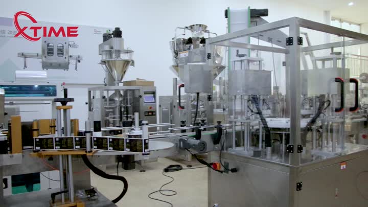 Granule filling capping labeling line for PET cans