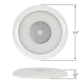 Adjustable Brightness 12V Dome Roof Ceiling Light - Round Interior Lamp for Ambulance/Boat (Blue & White)1