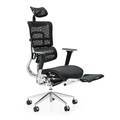 Executive Ergonomic Office Chair with Headrest, Footrest, and Lumbar Support1