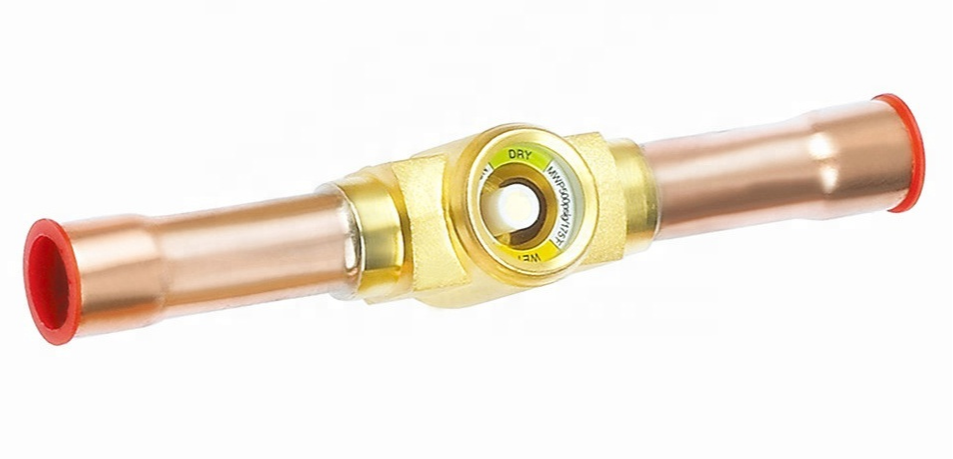 Refrigeration SGN-SAE  Solder Welding copper Brass Flare  Oil Level  HVAC system ODF R134a R22 R410 part brass sight glass1