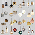 Modern Gold Silver Glass Ball Chandeliers for Kitchen Island and Dining Room1
