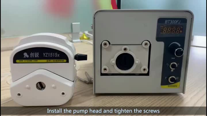 Install pump head and pump line and set parameters