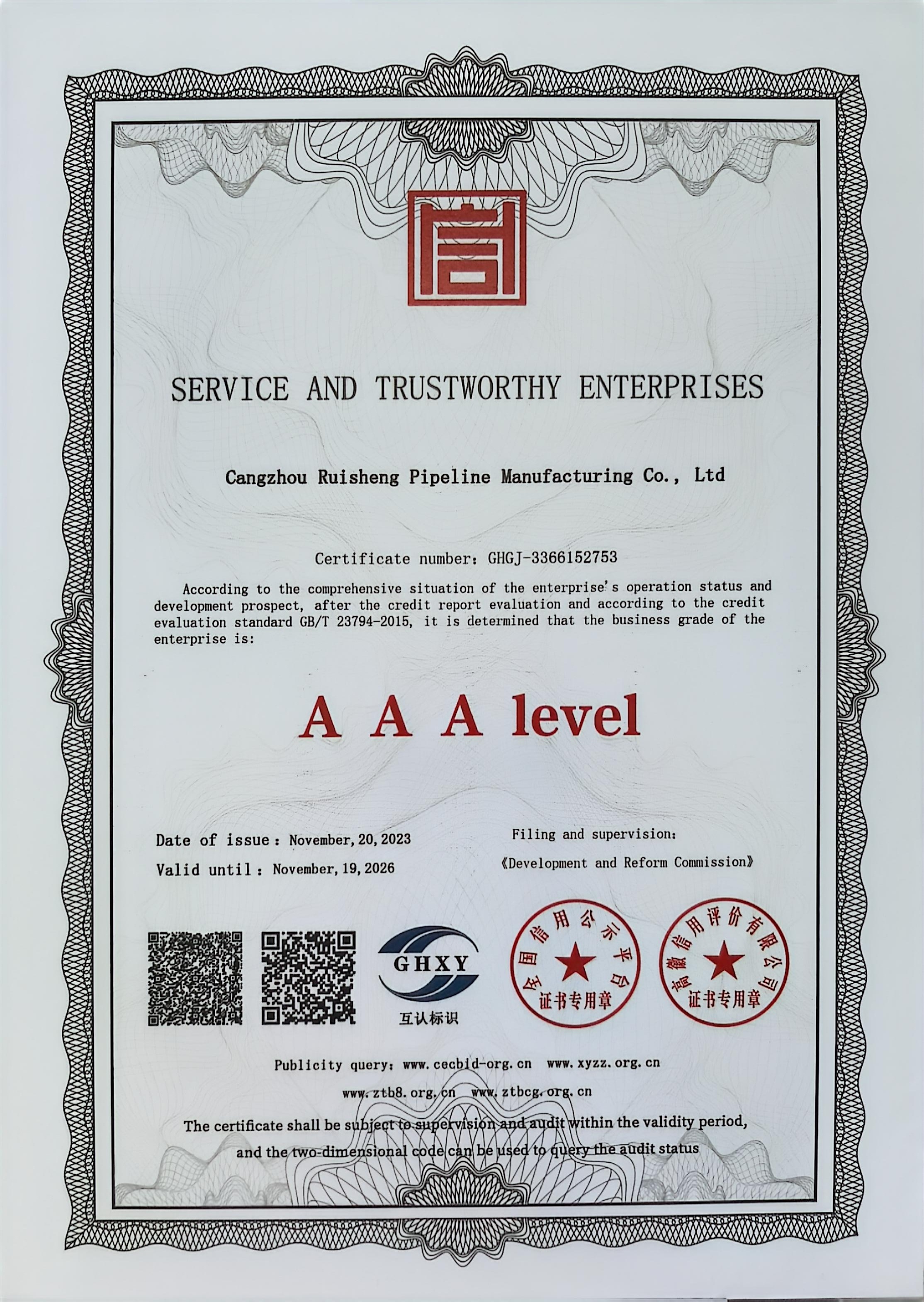 Credit certificate