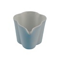 Ceramic Massage Candle Jar with Spout - Pure White Glossy Glaze1