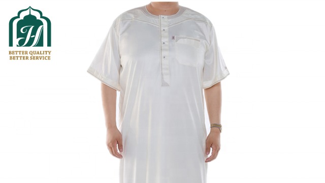 Nieuwe aankomst Ikaf ontwerp Marokko -stijl heren thobe voor Palestijnse islamitische herenkleding thobe1