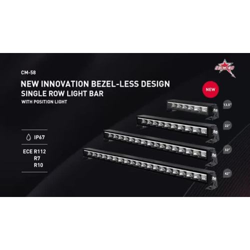 INNOVATION BEZEL-LESS SINGLE ROW LIGHT BAR