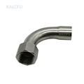 Female Threaded 90 Degree Elbow Socket Welding Fitting for Stainless Steel Water Pipes: EN 1.4301, DN15*1/21