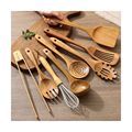 Maxcook Kitchen Utensils 8-Pc Set - Wood Utensil Set with Spatula and Ladle for Cooking & Kitchen Use1