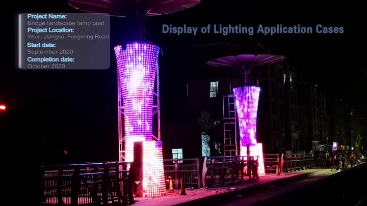 Landscape lamppost lighting project case