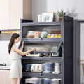 Kitchen rack floor-to-ceiling multi-layer cabinet locker cupboard storage cabinet multi-functional locker cabinet sideboard1