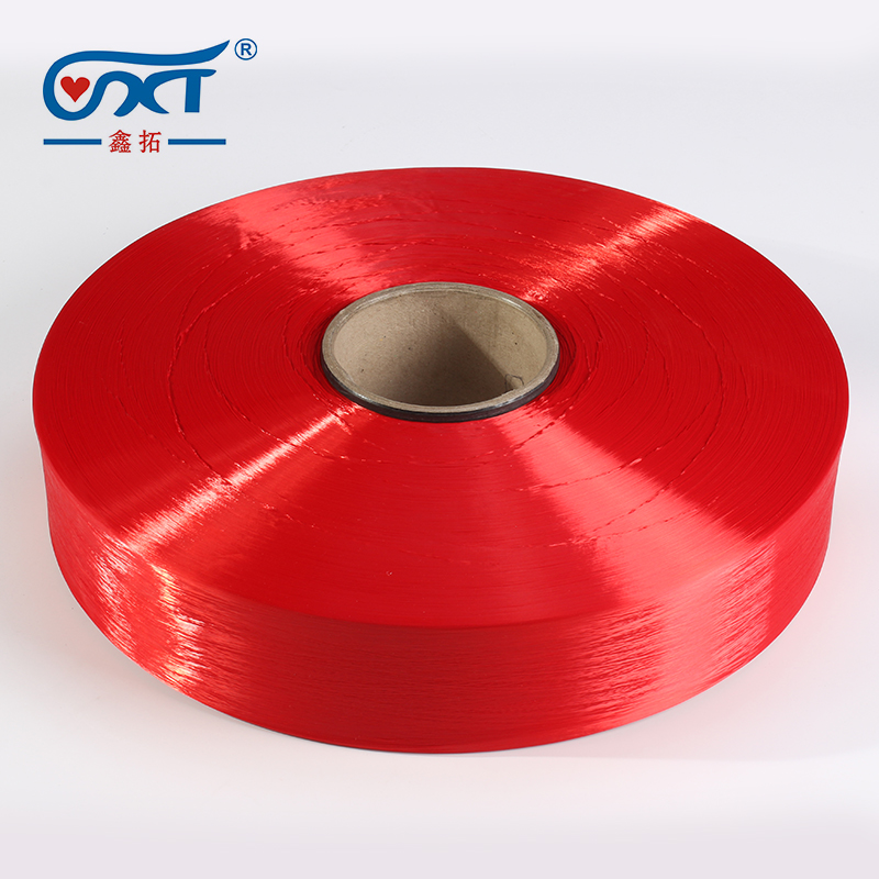 High Quality Nylon Red Dope Dyed DTY Stretch Yarn 50D/24F For Knitting And Weaving