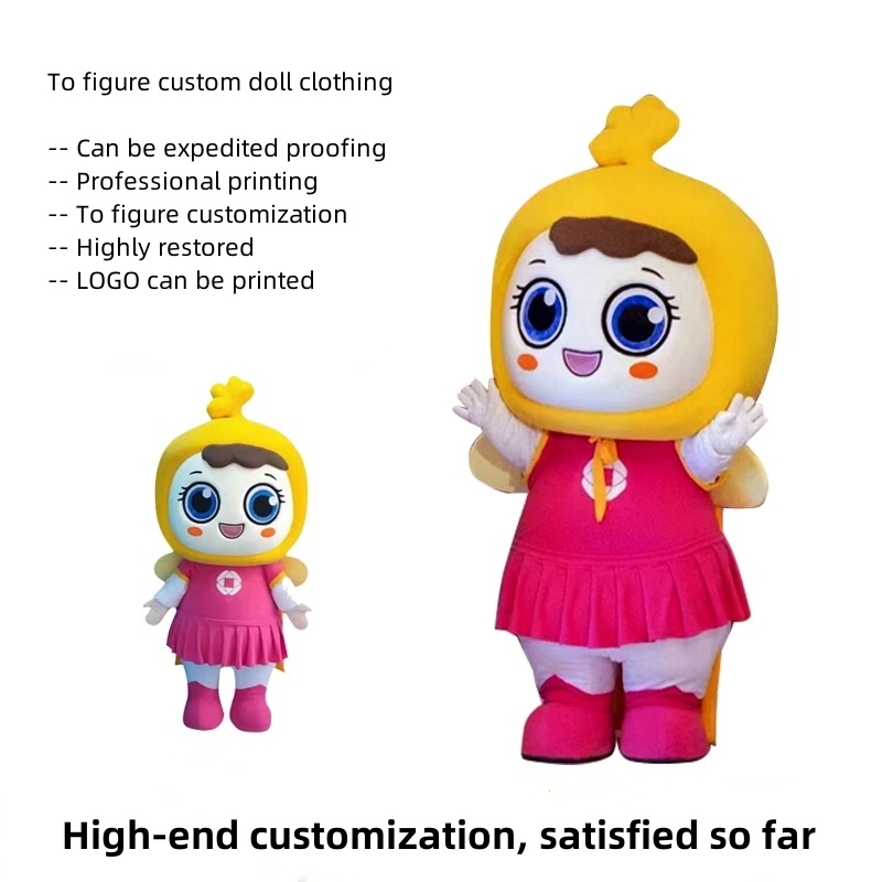 To draw a custom cartoon doll costume