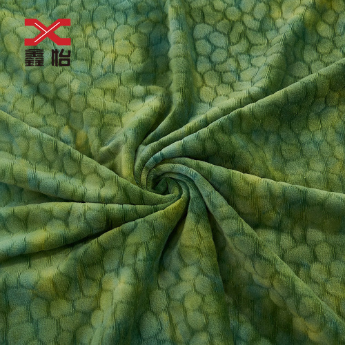 Super soft tie-dye embossed fabric