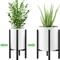Modern Mid Century Adjustable Metal Plant Stand for Indoor Flower Pots1