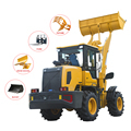 CE Approved Mini Backhoe Loader - 1 Ton to 3 Ton 4x4 Wheeled Loader with Digger Attachments1