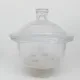 Amber Glass Desiccator με πλάκα πορσελάνης 150mm