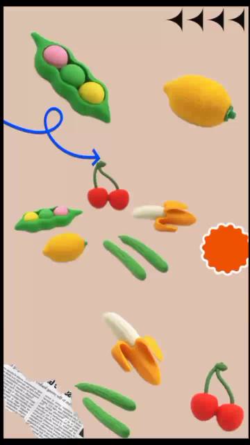 Fruit and Vegetable Dimensional Eraser