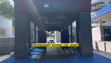 Electric coin operated self service car wash station equipment automatic drive through tunnel car washing machines with brush1