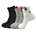 High Quality Solid Color Men's Breathable Socks1