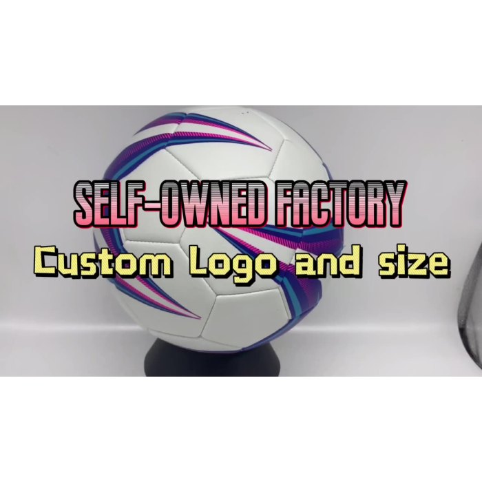 Custom wholesale star pu tpu leather low bounce soccer ball futsal ball football size 41