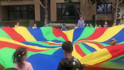 1 mètre à 10 mètres arc-en-ciel parachute intérieur jeux d&#39;extérieur de la maternelle jouer au parachute1