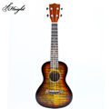 23-inch Spruce Top, Tiger Rosewood Back and Sides, Yellow Finish Concert Ukulele for Kids1